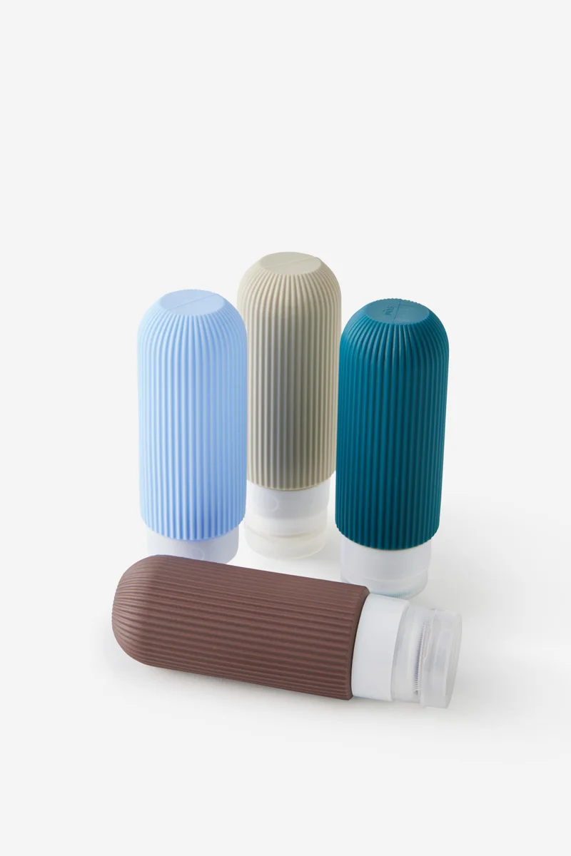 تايبو مجموعة زجاجات سفر سيليكون  مل